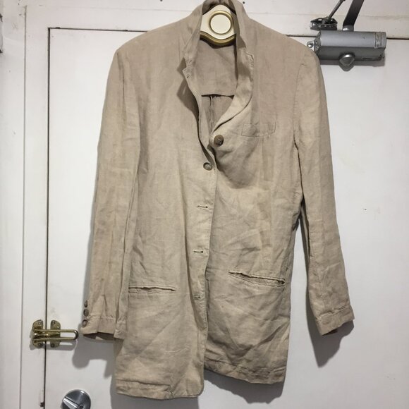 VINTAGE DKNY LONG LINEN JACKETS SIZE 6 - Picture 8 of 14